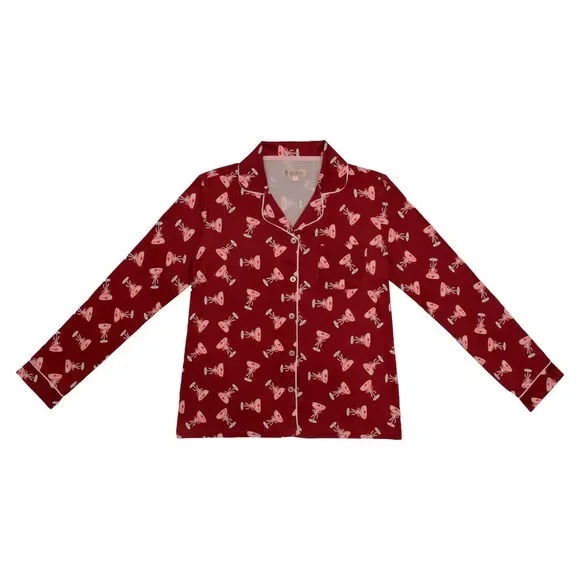 Midnight Martini Bow Pajama Set
